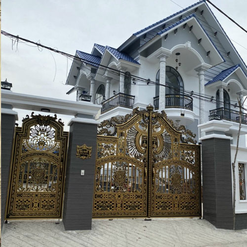 Cửa Cổng Sắt 4 Cánh Đẹp Tại Cà Mau Uy Tín Giá Rẻ